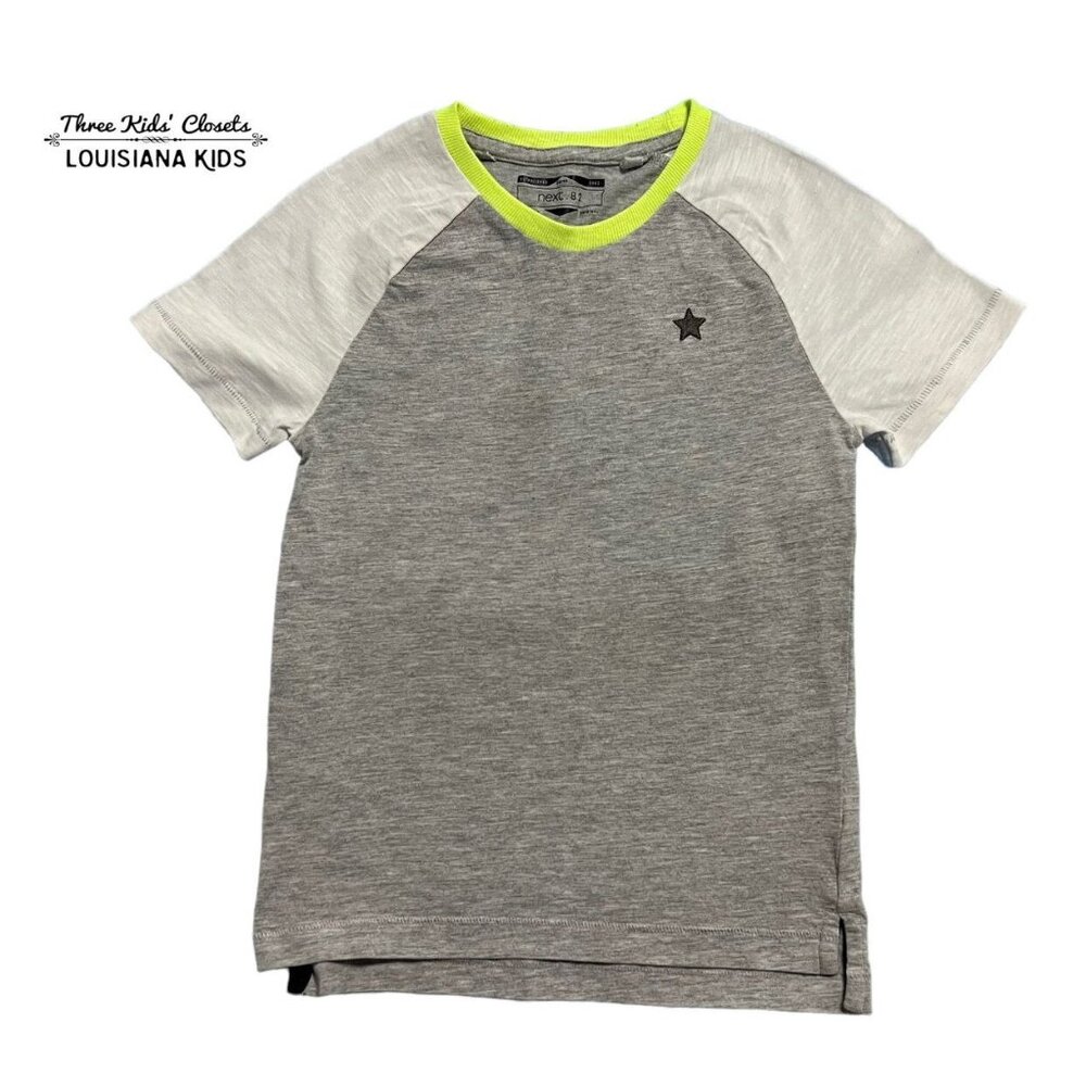 Next 5-6Y Grey Raglan Tee Shirt